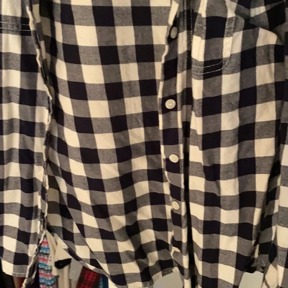 Jcrew black and white flannel shirt - Picture 3 of 3